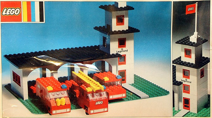 lego fire station vintage