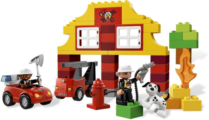 lego duplo fire truck instructions