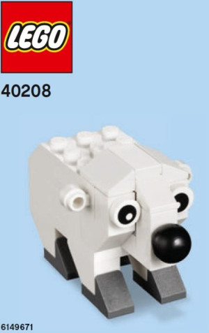 Monthly Mini Model Build Set - 2016 01 January, Polar Bear