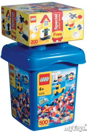 Large Make and Create Bucket with Special LEGO Bonus Bricks