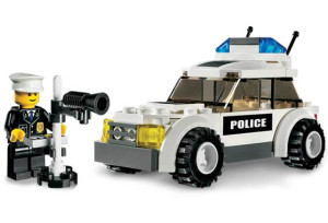 Police Car - Blue Sticker Version