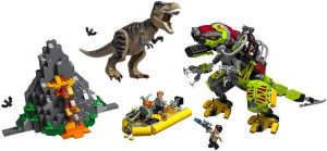 T. rex vs Dino-Mech Battle