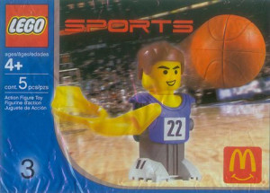 McDonald's Sports Set Number 3 - Blue Basketball Player #22 polybag