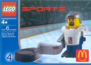 McDonald's Sports Set Number 4 - White Hockey Player #5 polybag