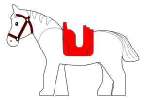 Horse template vector graphic