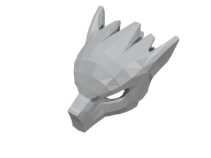 Minifig Mask Wolf