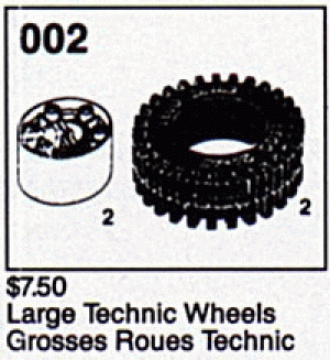 X-Large Tires and Hubs (Large Technic Wheels)