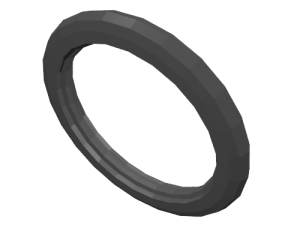 Tyre for wedge-belt wheel