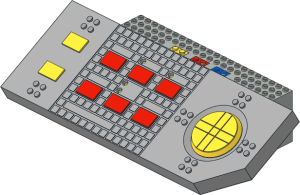 Technic Control Centre with Red/Grey Buttons (Complete)