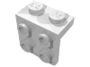 LEGO 44728-10 NEW Pieces Of Light Grey 2x2 Stud Bracket Angle Plates 