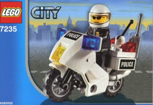 Police Motorcycle - Black/Green Sticker Version
