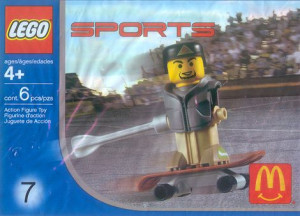 McDonald's Sports Set Number 7 - Gray Vest Skateboarder polybag