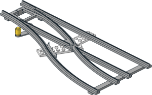 Train Track 4.5V Point Type 1 Tapered Right (Straight)