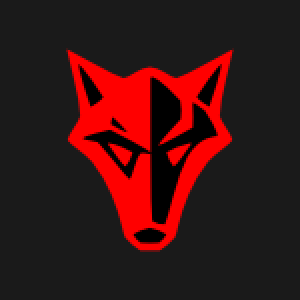 Knights Kingdom triangular wolf vector graphic