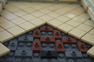 Diagonal tiles for floors or detailing
