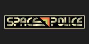Space Police 2 text vector graphic